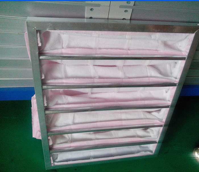 F7级袋式中效过滤器产品结构